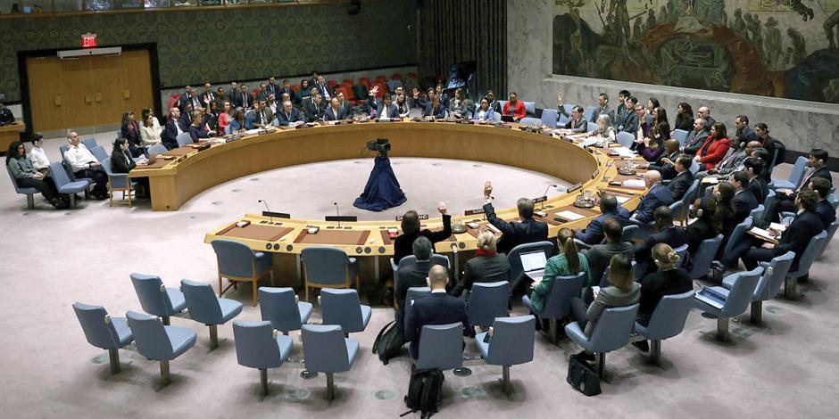Votación, ayer, en el Consejo de Seguridad de la ONU.