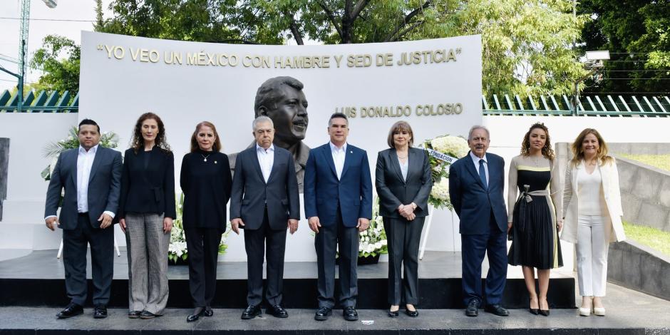 PRI recuerda a Luis Donaldo Colosio Murrieta en la sede nacional del partido.