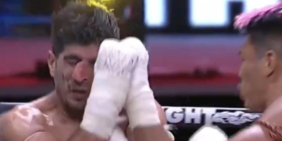 Por Tor Thor Petchrungruang rompió la nariz de Shayan Heydari en una pelea de kickboxing