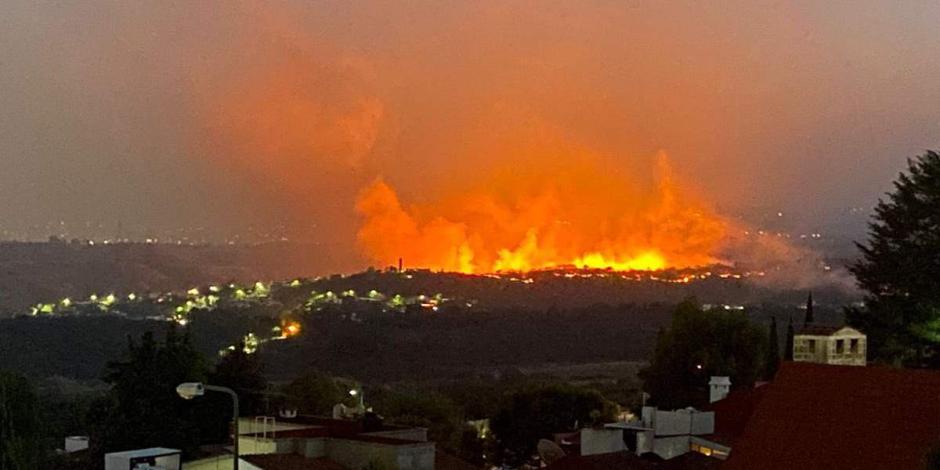 Se registra nuevo incendio forestal entre Atizapán de Zaragoza y Jilotzingo