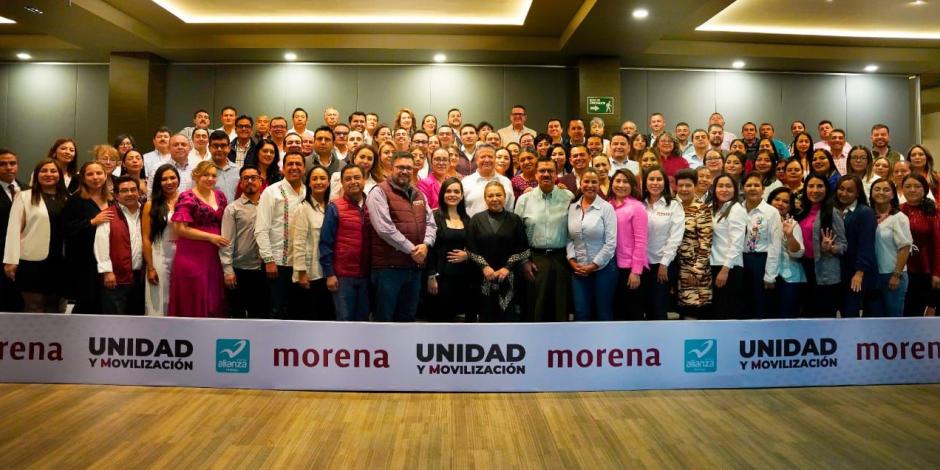 Candidatos de Morena se reunieron con Julio Menchaca Salazar.