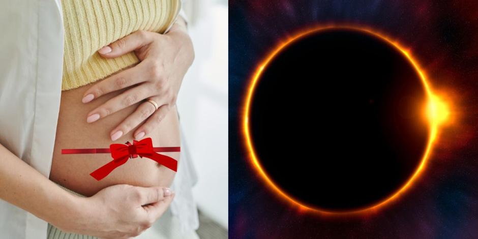 Algunas mujeres acostumbran a usar un listón rojo o segurito durante un eclipse solar.