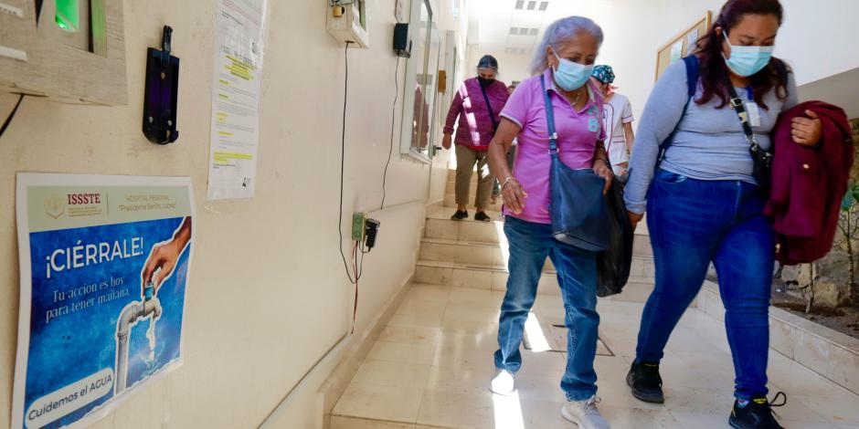 Pacientes en el Hospital Juárez del ISSSTE en Oaxaca, el 10 de marzo.
