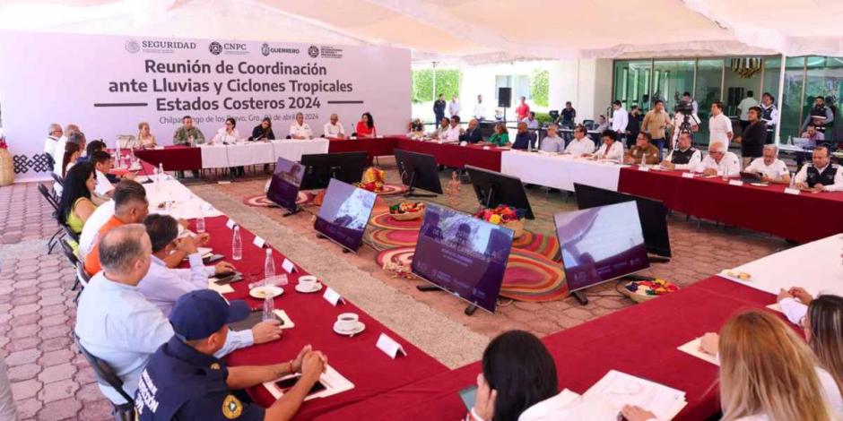 Realizan en Guerrero reunión de Coordinación ante Lluvias y Ciclones Tropicales 2024.