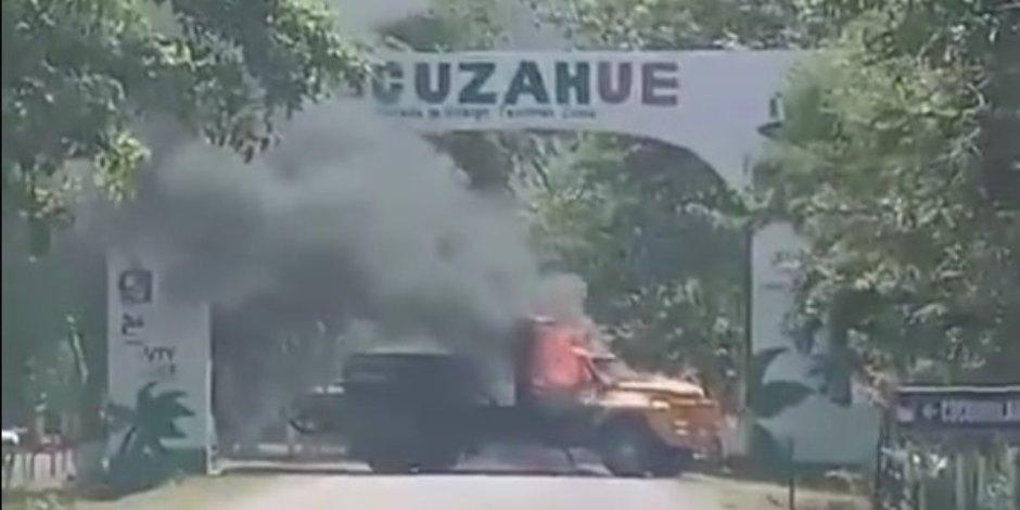 Reportan enfrentamiento en los límites de Colima y Michoacán.