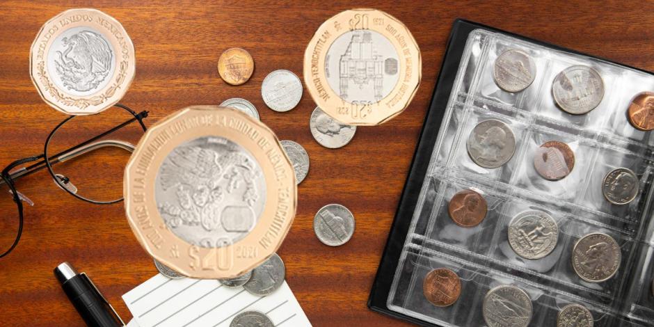 Las monedas conmemorativas de 20 pesos suelen ser compradas a buen precio por coleccionistas.