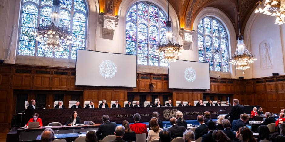 Sesión de la Corte Internacional de Justicia, el pasado miércoles 9 de abril.