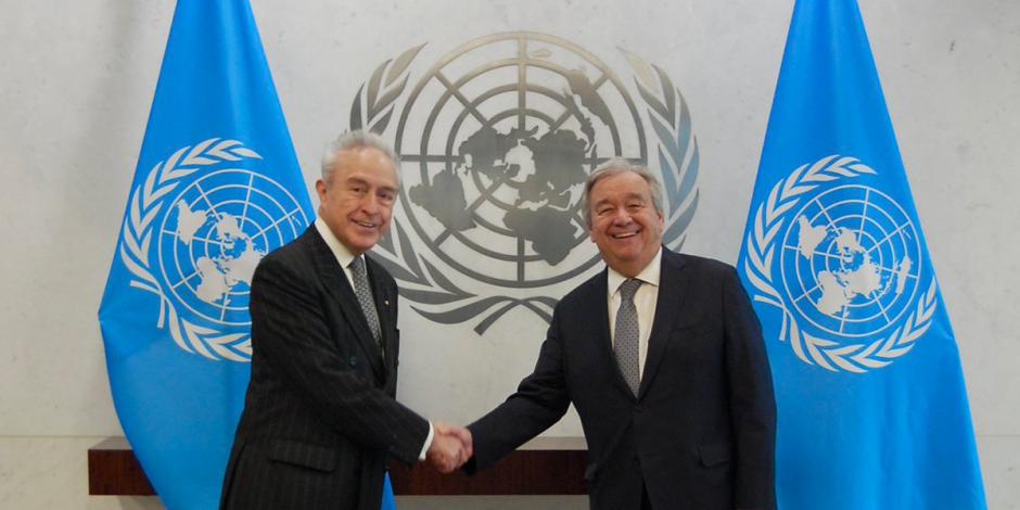 Héctor Vasconcelos y António Guterres, en foto de archivo.