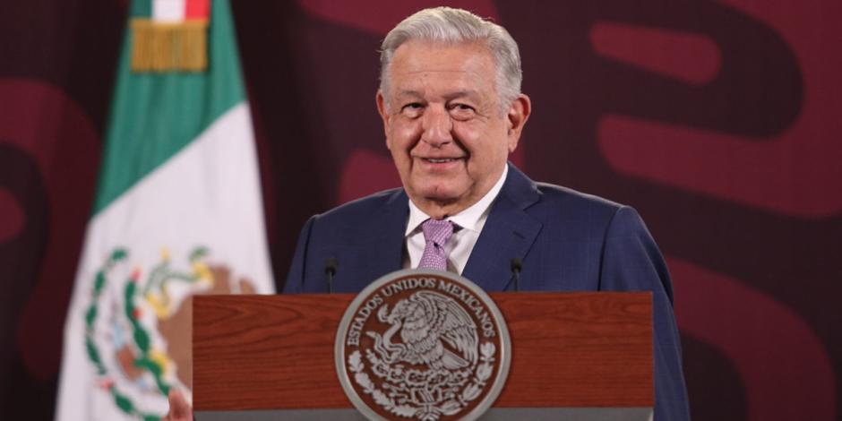 Andrés Manuel López Obrador, presidente de México, ofrece su conferencia de prensa este martes 4 de junio del 2024, desde Palacio Nacional, en CDMX.