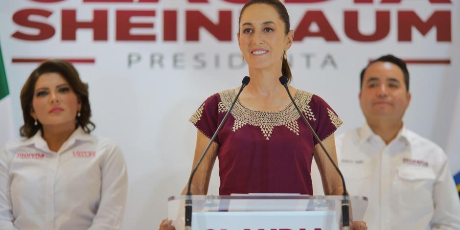 Claudia Sheinbaum, candidata presidencial por Sigamos Haciendo Historia.