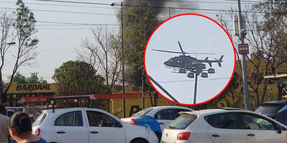 VIDEO del momento previo a la caída de un helicóptero en Coyoacán.