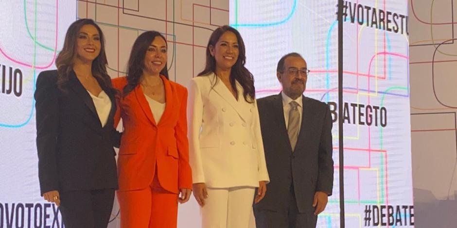 Realizan primer debate en Guanajuato sin la candidata de Morena