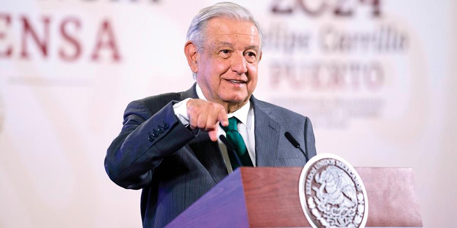 Andrés Manuel López Obrador, Presidente de México, ayer.