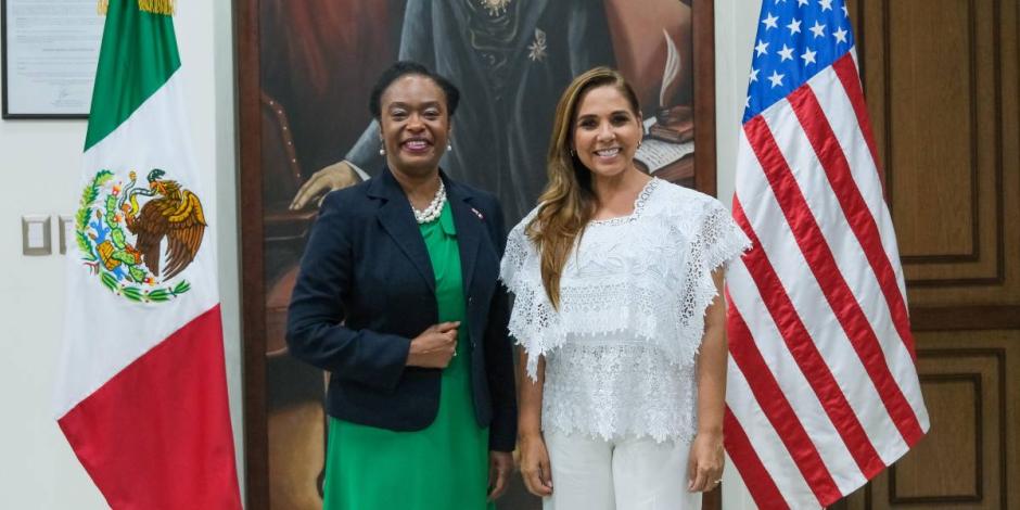 Mara Lezama agradece trabajo a Cónsul General de Estados Unidos.