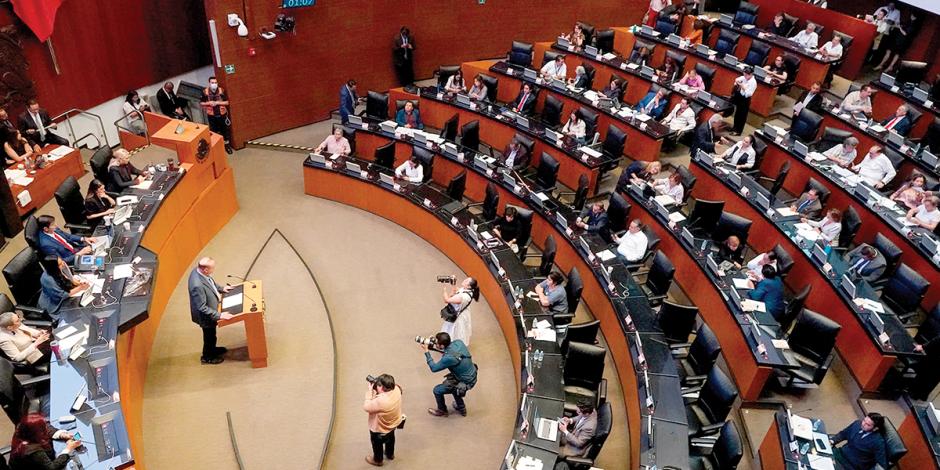 Sesión Ordinaria de la Cámara de Senadores el pasado 17 de abril.