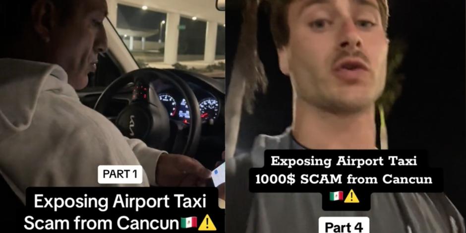Este turista denunció que un taxista quiso cobrarle 17 mil pesos por un servicio.