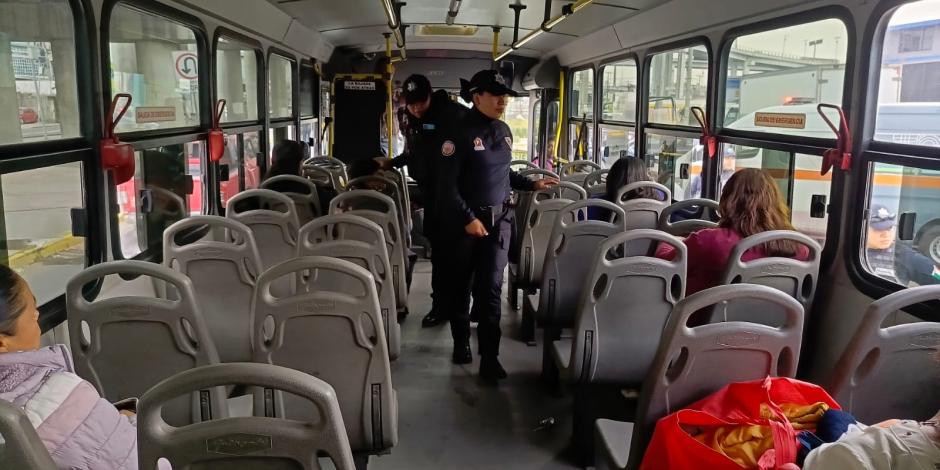 Una Unidad Móvil de la FGJEM atiende casos de violencia o acoso en el transporte público.