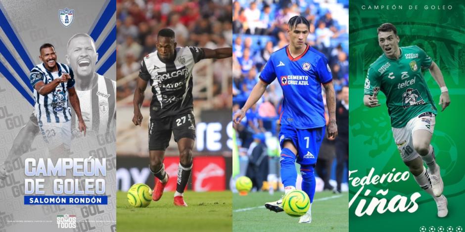 Uriel Antuna, Salomón Rondón, Federico Viñas y Diber Cambindo, los peores goleadores en la historia del futbol mexicano