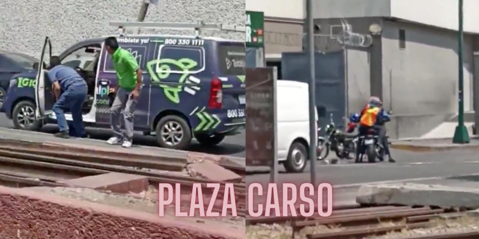 Reportan balacera en Plaza Carso.