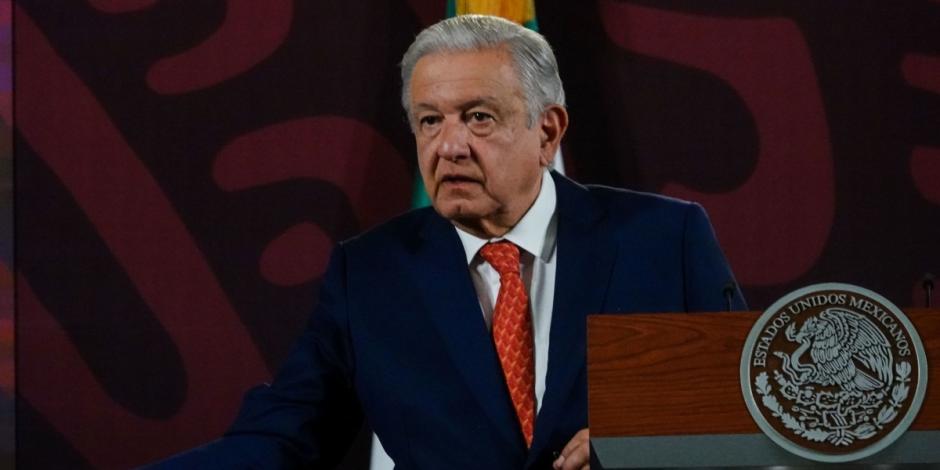 Andrés Manuel López Obrador, presidente de México, ofrece su conferencia de prensa este martes 28 de mayo del 2024, desde Palacio Nacional, en CDMX.