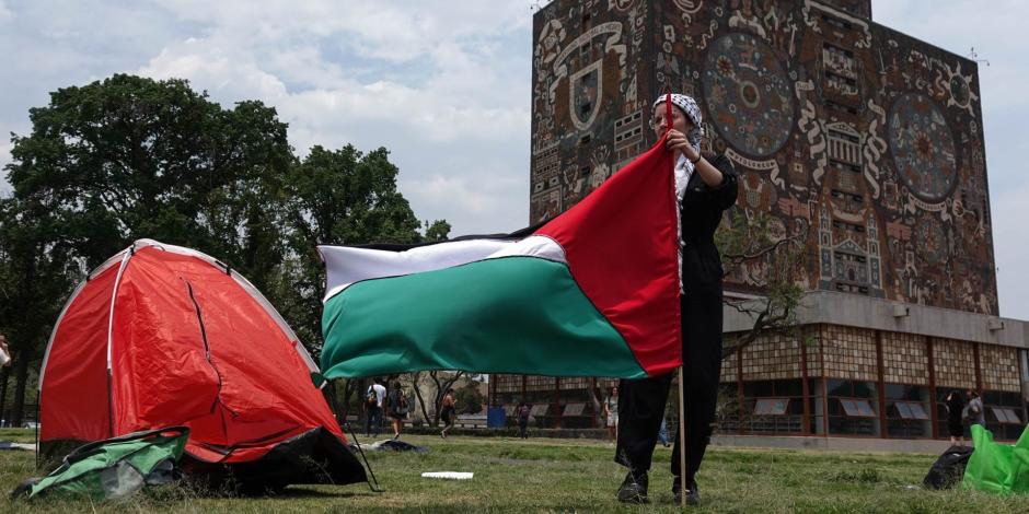 UNAM comparte postura a favor de Palestina.