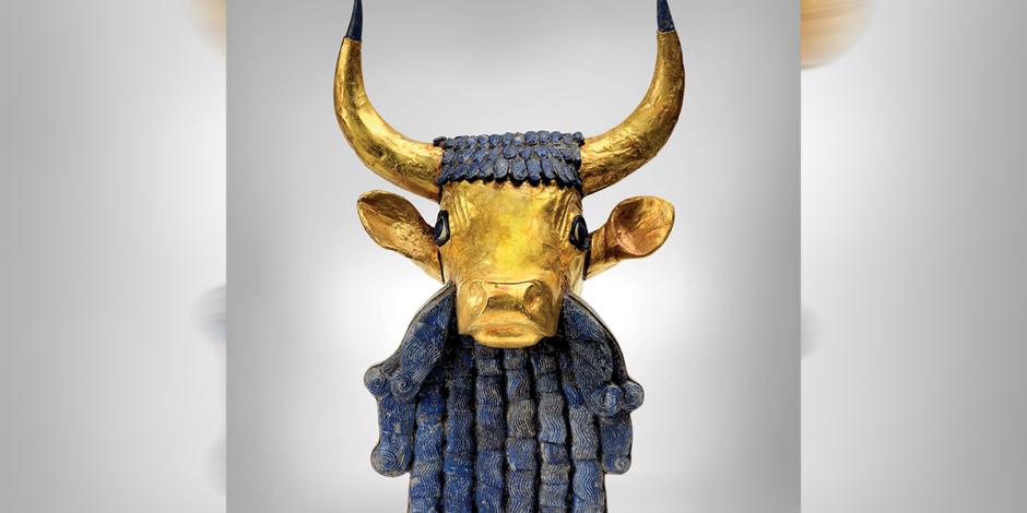 Cabezas de toro de la antigua ciudad de Ur, en Iraq, donde se desarrolla la trama de Gilgamesh.