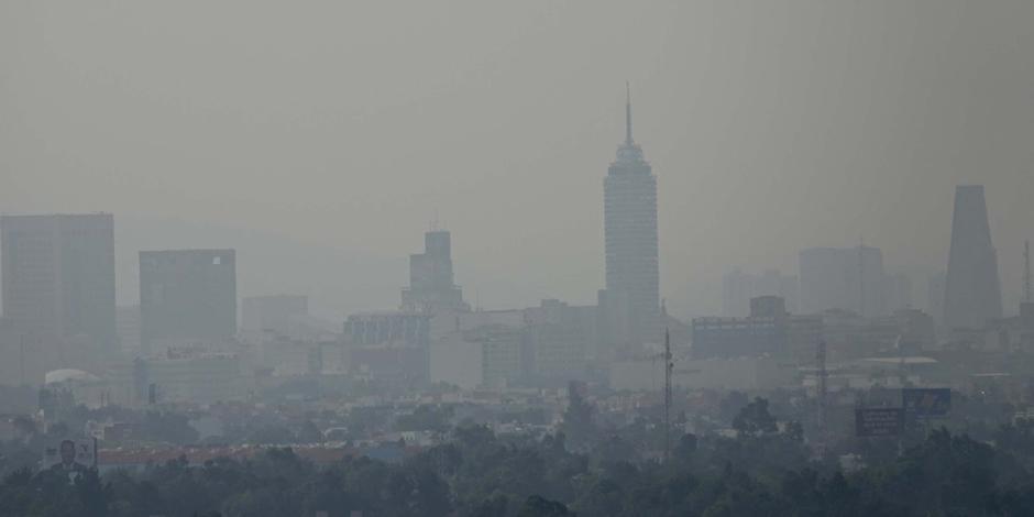 Calidad del aire en la Ciudad de México, el pasado miércoles.