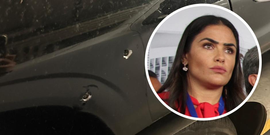 La candidata a la alcaldía Cuauhtémos sufrió un atentado a bordo de su camioneta.
