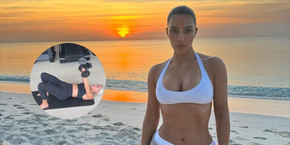 Kim Kardashian comparte rutina de entrenamiento para tener un cuerpo envidiable