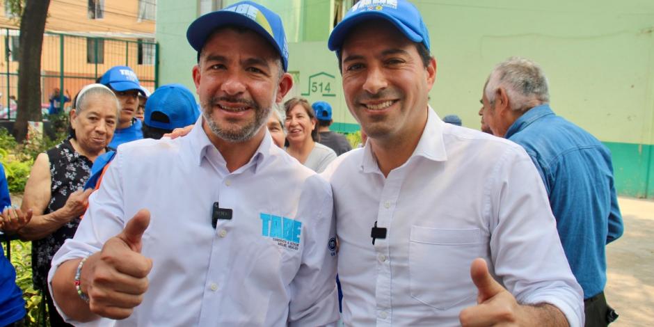 Mauricio Tabe y Mauricio Vila recorrieron La Pensil.