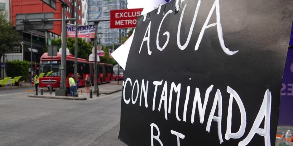 Habitantes de la Benito Juárez realizaron bloqueos por la contaminación del agua.