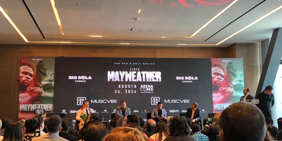 Floyd Mayweather disputará una pelea de box en la Arena Ciudad de México en agosto del 2024.