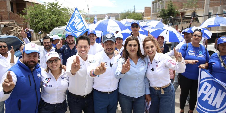 Marko Cortés, líder del PAN, enunció que la elección del 2 de junio será entre dos mujeres.