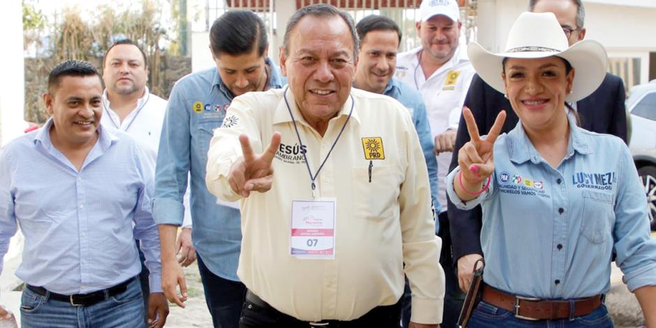Jesús Zambrano Grijalva, dirigente nacional del PRD, ayer en Morelos.