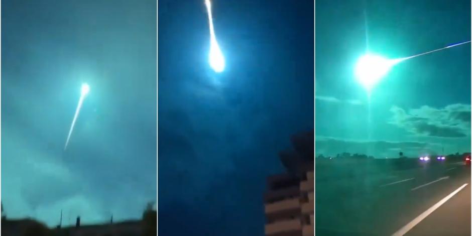 El cielo de España y Portugal se iluminó con un meteorito.