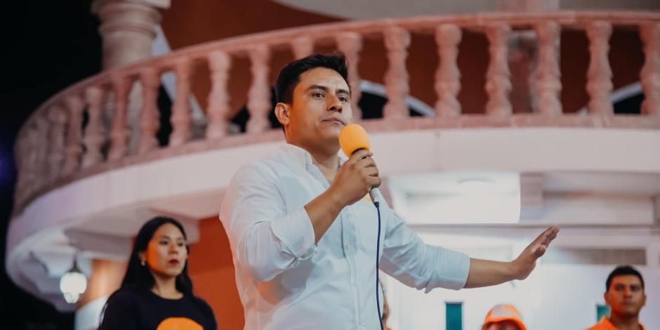 Marco Cuate Romero, candidato por MC a presidencia municipal de Axochiapan, Morelos.
