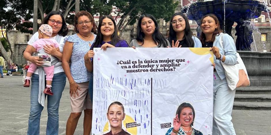 Mujeres de todo México apoyan a Claudia Sheinbaum como defensora de sus derechos.