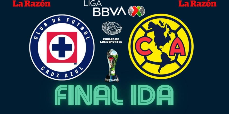 Cruz Azul y América juegan la final de ida del Torneo Clausura 2024 de la Liga MX en el Estadio Ciudad de los Deportes