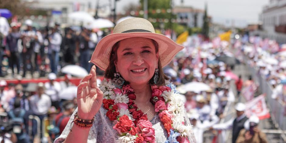 Xóchitl Gálvez, candidata presidencial, describió a su contendiente Claudia Sheinbaum como "copiona".
