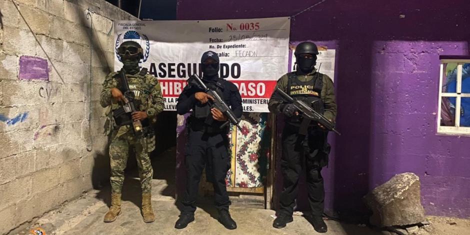 Asegura FGE de Quintana Roo drogas tras realizar siete cateos conjuntos en Cozumel y OPB en coordinación de las Fuerzas Federales