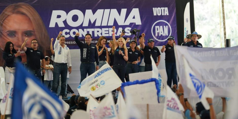 Evento político a favor de Romina Contreras.