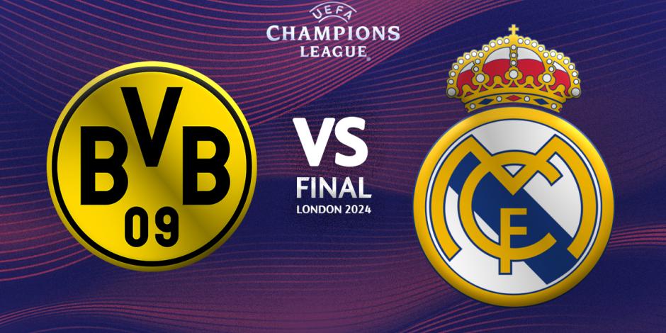 Borussia Dortmund y Real Madrid disputan la final de la Champions League 2024.