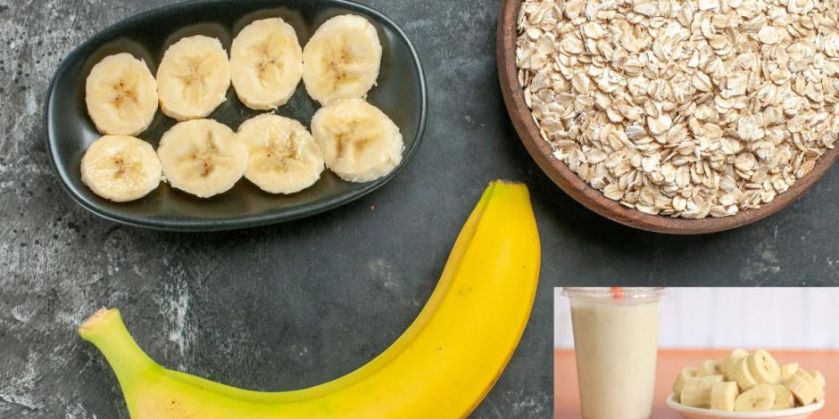 El licuado de plátano con avena tiene varios beneficios para la salud.