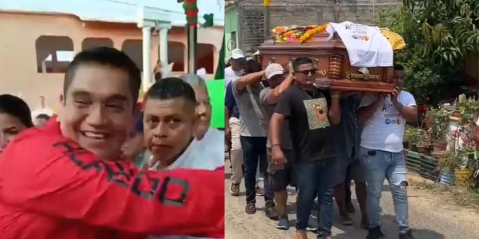 Esta tarde sepultaron a José Alfredo Cabrera, asesinado durante un mitín en Coyuca de Benítez.