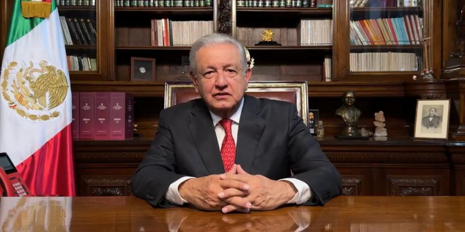 Andrés Manuel López Obrador, Presidente de México, ayer en Palacio Nacional.