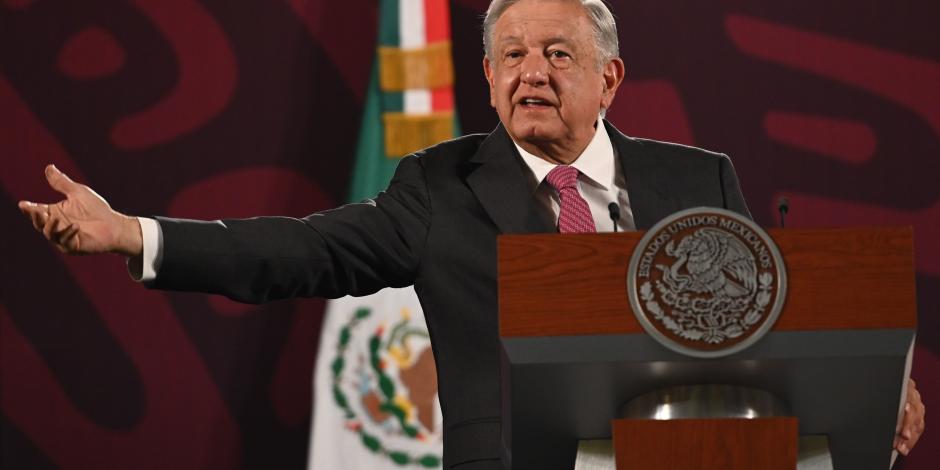 Andrés Manuel López Obrador, Presidente de México, ayer en conferencia de prensa.
