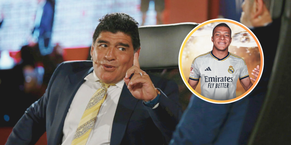 Diego Armando Maradona​ intervino en el fichaje de Kylian Mbappé con el Real Madrid