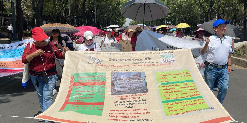 En meses pasados, integrantes de la CNTE realizaron manifestaciones en diversas partes del país.