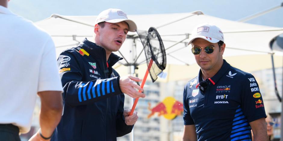 Checo Pérez y Max Verstappen son compañeros de F1 en Red Bull