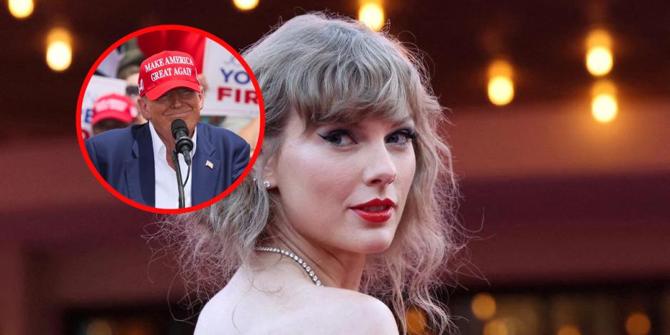 Donald Trump cuestiona la postura política de la cantante Taylor Swift.